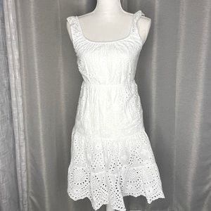 Lungo L’Arno Eyelet White Summer Dress
